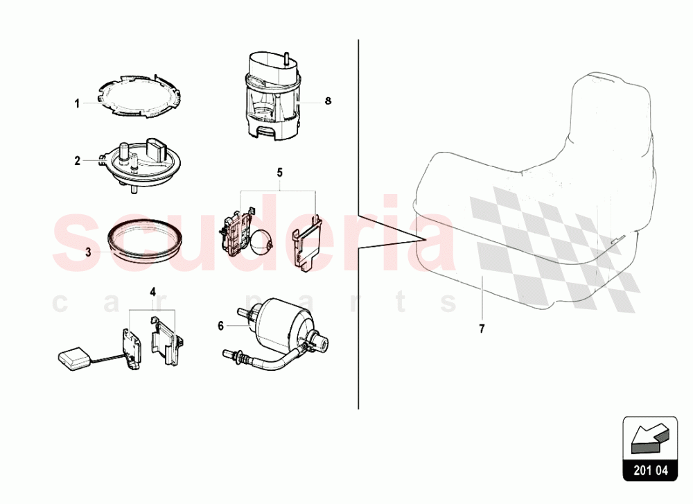 LH TANK of Lamborghini Lamborghini Huracan LP610 Coupe