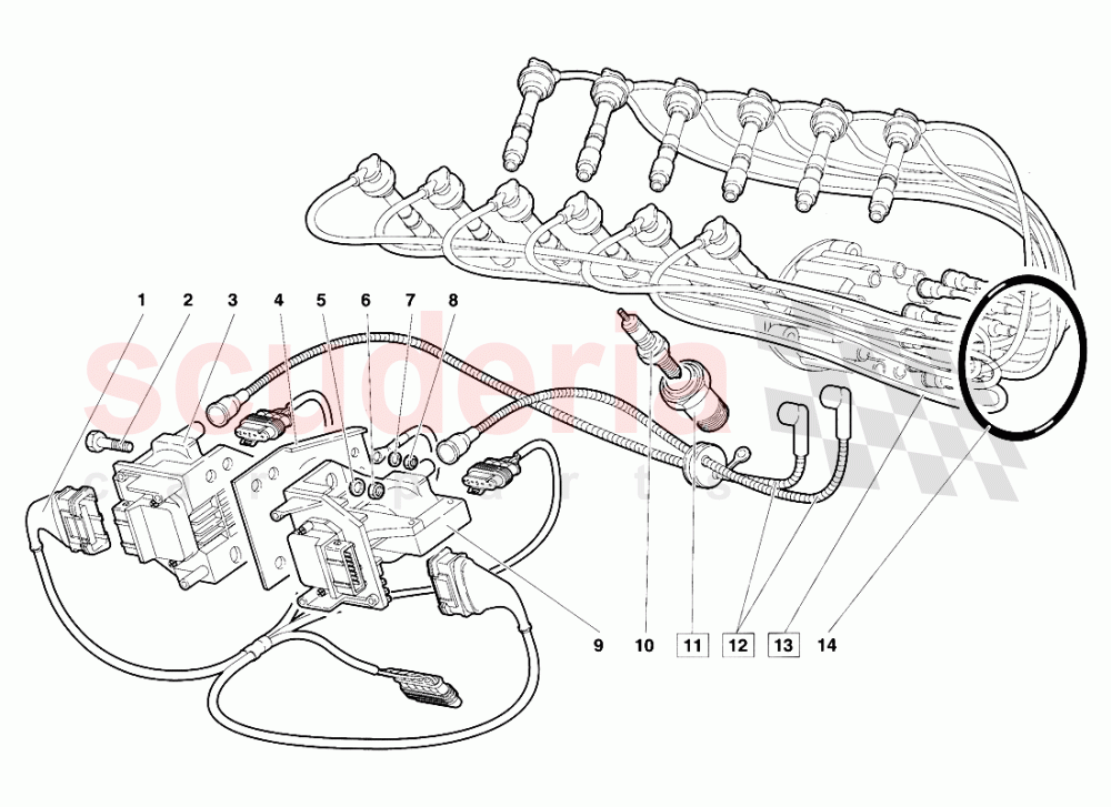 Electrical Components 2 of Lamborghini Lamborghini Diablo VT (1993-1998)