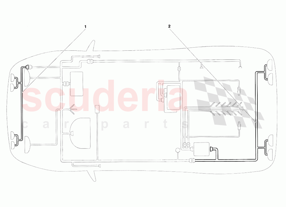 Electrical System (Valid for Canada - March 1997) 1 of Lamborghini Lamborghini Diablo SV (1995-1997)