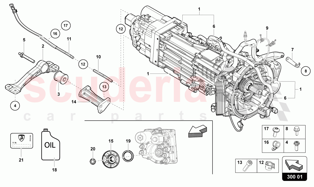 7-SPEED AUTOMATIC GEARBOX of Lamborghini Lamborghini Aventador LP780 Ultimae