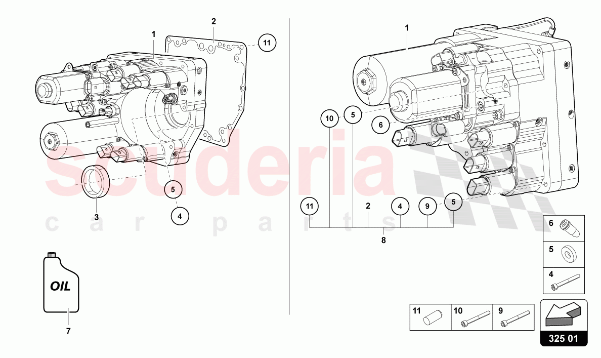 HYDRAULICS CONTROL UNIT of Lamborghini Lamborghini Aventador LP780 Ultimae Roadster