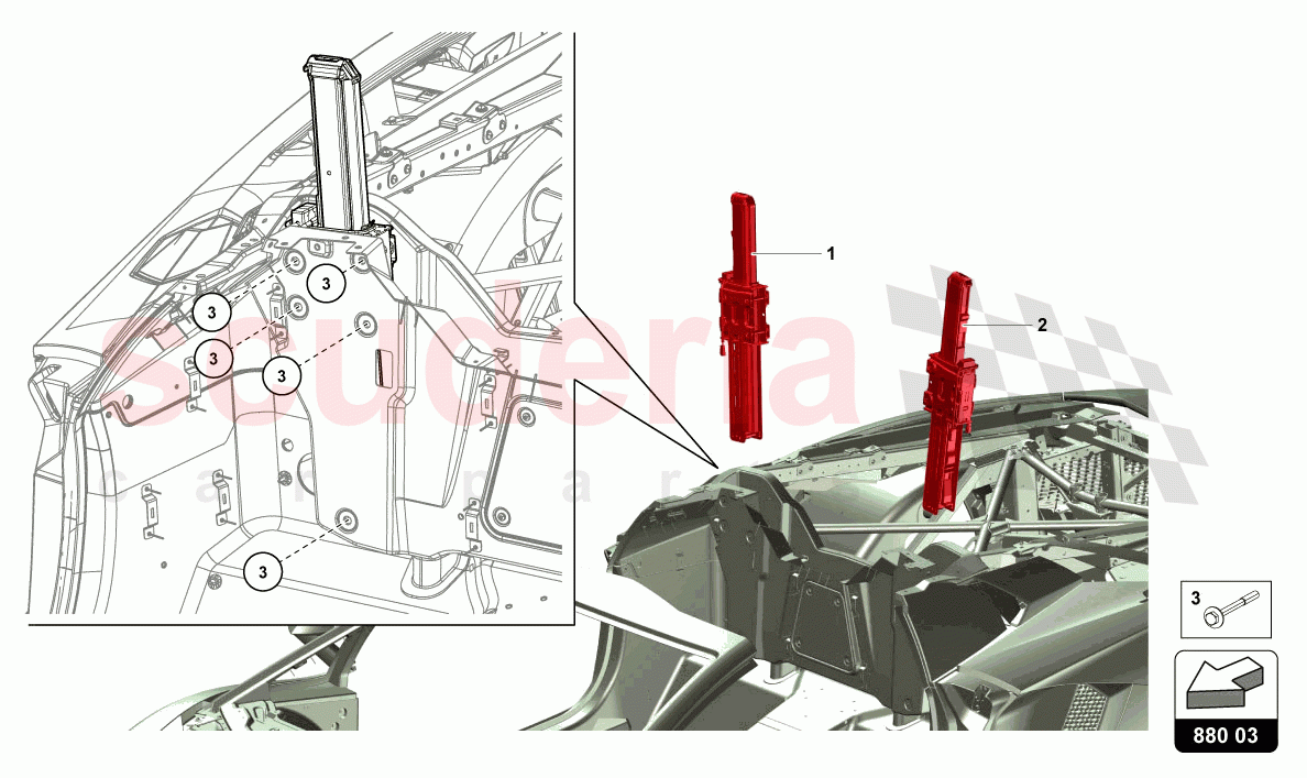 OVERROLL PROTECTION of Lamborghini Lamborghini Aventador LP780 Ultimae Roadster