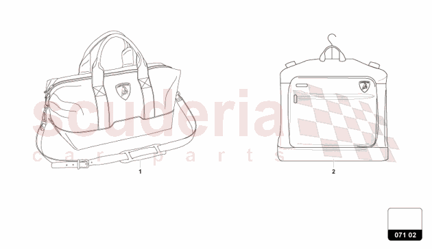 BAGS SET of Lamborghini Lamborghini Revuelto Coupe