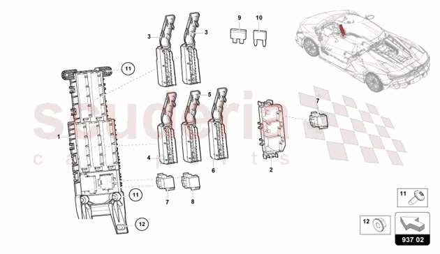 ELECTRICS LHD of Lamborghini Lamborghini Revuelto Coupe