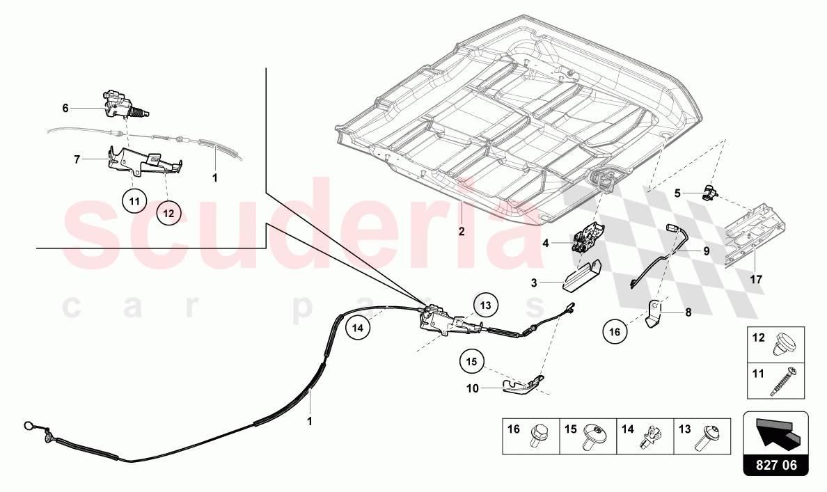 REAR LID of Lamborghini Lamborghini Huracan Evo Spyder 2WD