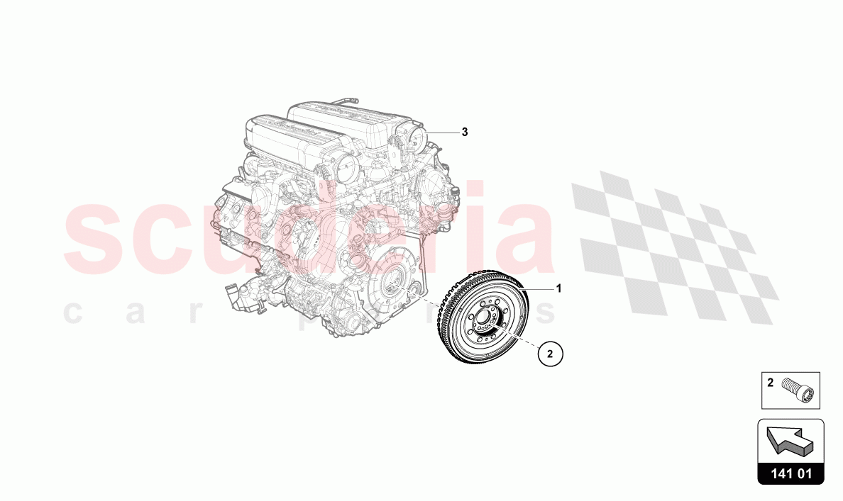 DUAL-MASS FLYWHEEL of Lamborghini Lamborghini Huracan STO