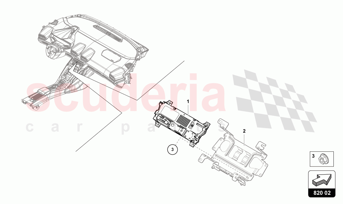 CONTROL UNIT FOR HEATING of Lamborghini Lamborghini Huracan STO