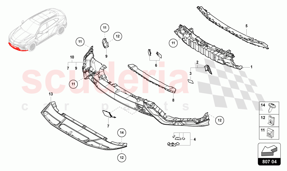 BUMPER, COMPLETE DUNE of Lamborghini Lamborghini Urus S