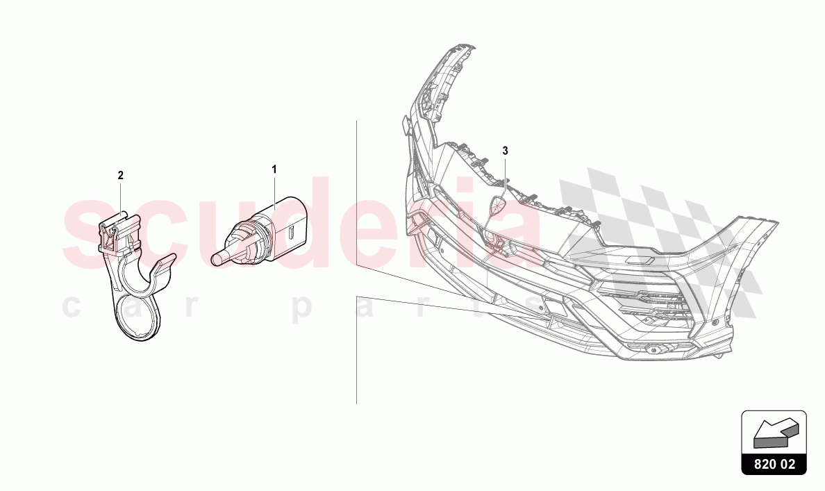 EXTERNAL TEMPERATURE SENSOR of Lamborghini Lamborghini Urus S