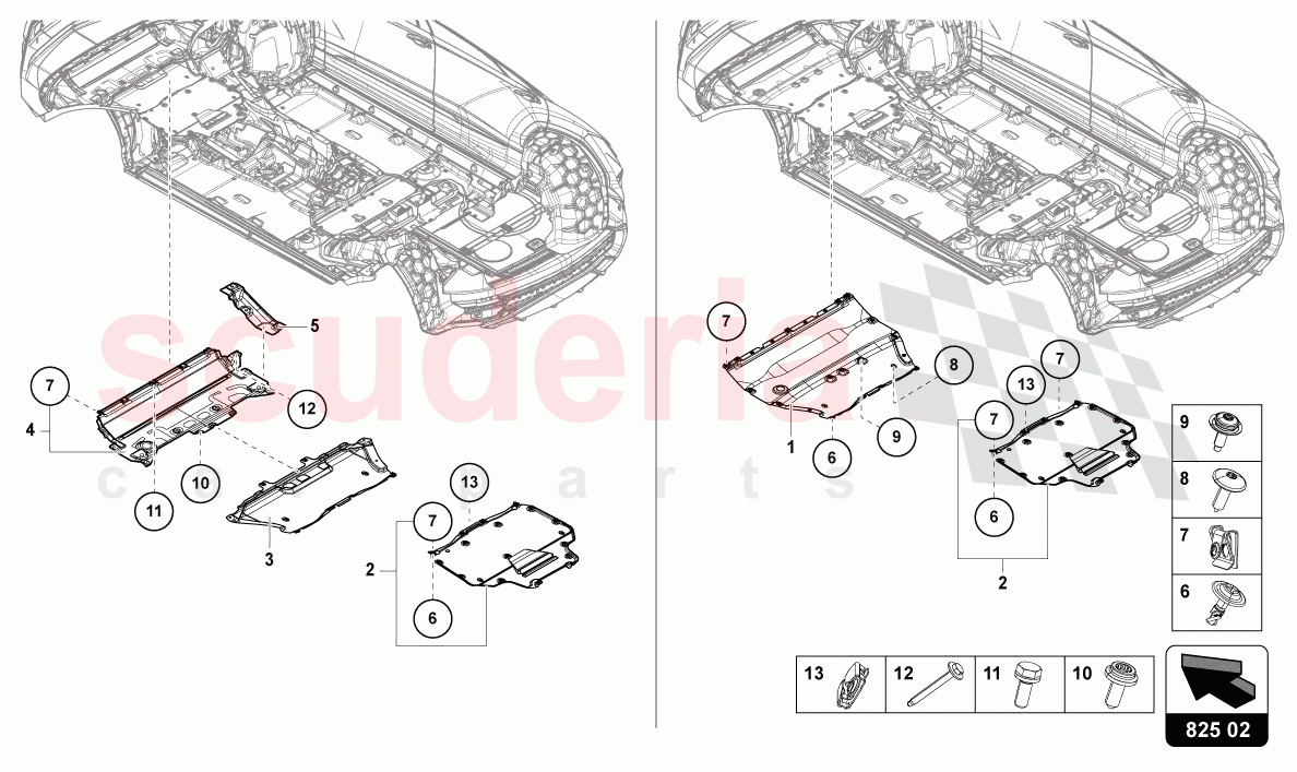 UNDERBODY TRIM of Lamborghini Lamborghini Urus (2019-2022)