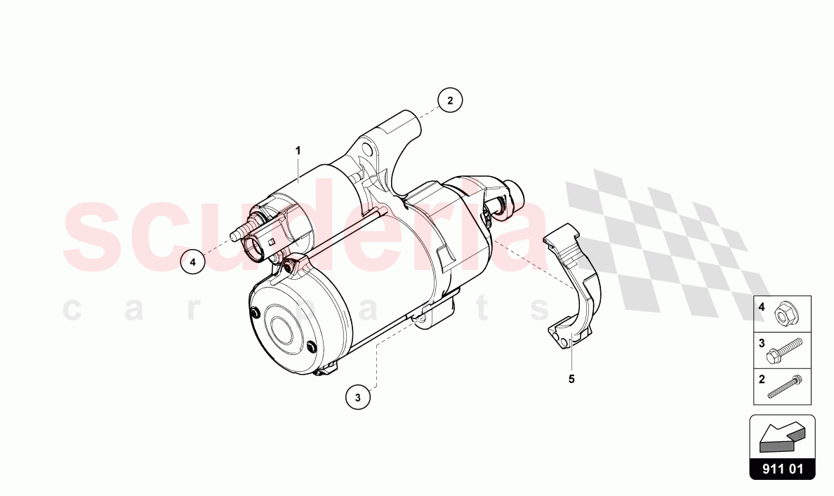 STARTER of Lamborghini Lamborghini Urus (2019-2022)