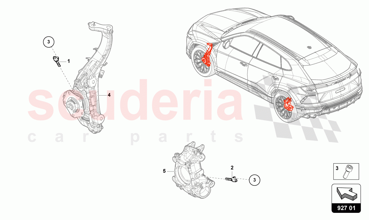 SPEED SENSOR of Lamborghini Lamborghini Urus (2019-2022)
