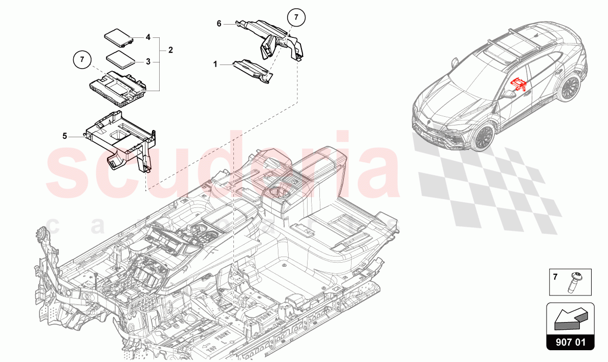 DIAGNOSIS INTERFACE FOR DATA BUS (GATEWAY) of Lamborghini Lamborghini Urus Performante