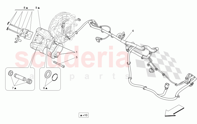 PARKING BRAKE of Maserati Maserati Levante Modena Automatic 3.0 BT V6 4WD 430HP
