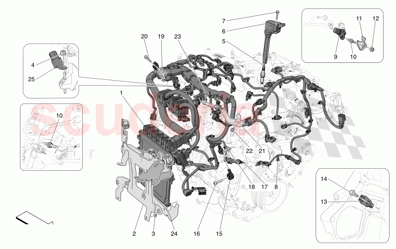 ELECTRONIC CONTROL: INJECTION AND ENGINE TIMING CONTROL of Maserati Maserati Grecale GT  Automatic 2.0 T4 4WD 300HP MHEV
