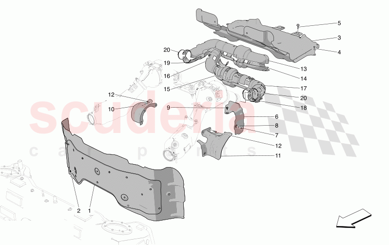THERMAL INSULATING PANELS of Maserati Maserati MC20 Automatic 3.0 BT V6 2WD 630HP