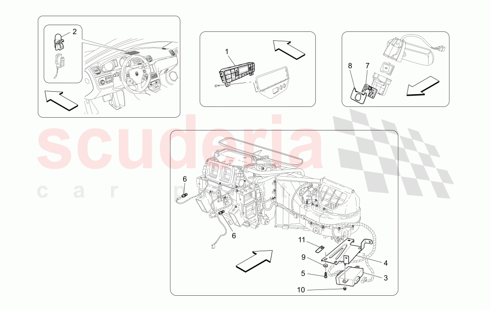 A/C UNIT: ELECTRONIC CONTROL of Maserati Maserati GranTurismo (2014+) Auto