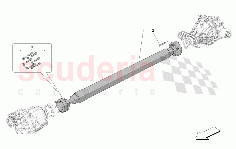 TRANSMISSION SHAFT of Maserati Maserati Grecale Modena Automatic 2.0 T4 4WD 330HP MHEV