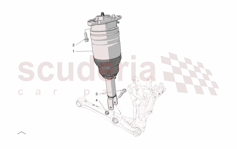 REAR SHOCK ABSORBER DEVICES of Maserati Maserati GranCabrio M189 FOLGORE  AUTOMATIC 4WD BEV 560 kW