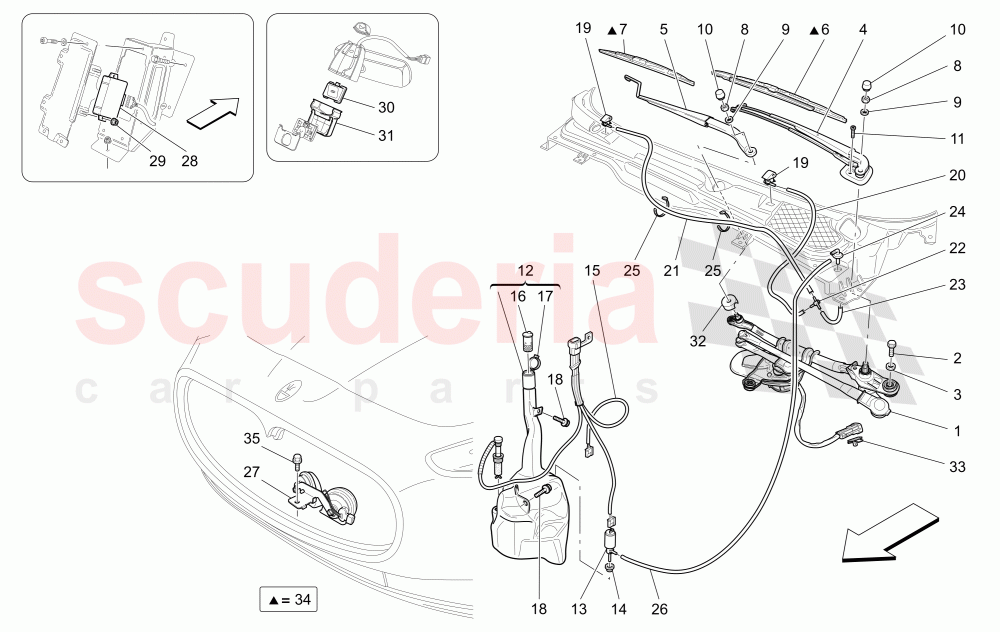 EXTERNAL VEHICLE DEVICES of Maserati Maserati GranCabrio (2010-2012)