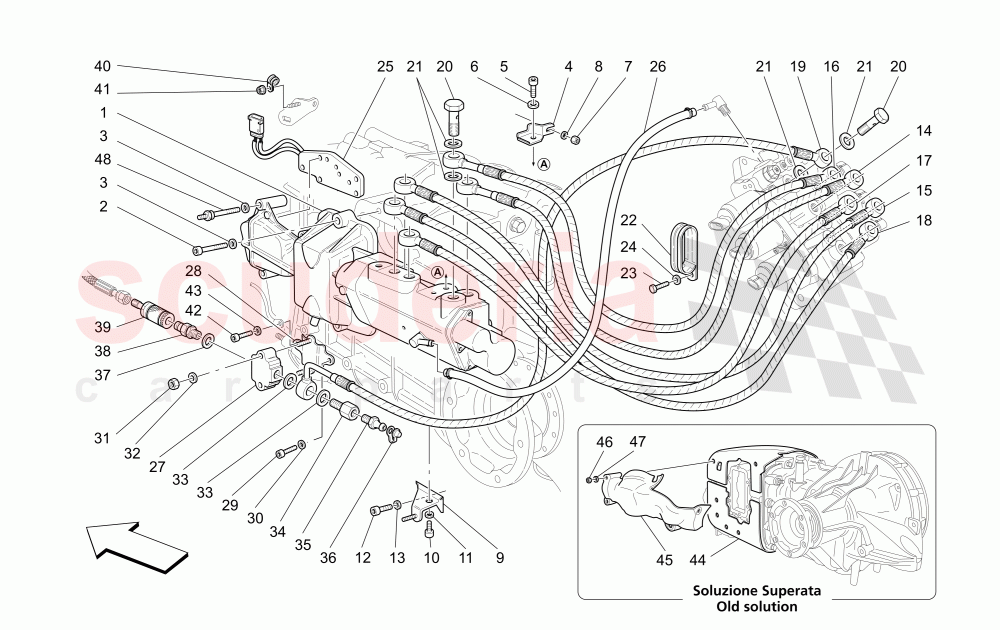F1 CLUTCH HYDRAULIC CONTROL of Maserati Maserati GranSport Coupe (2005-2007)