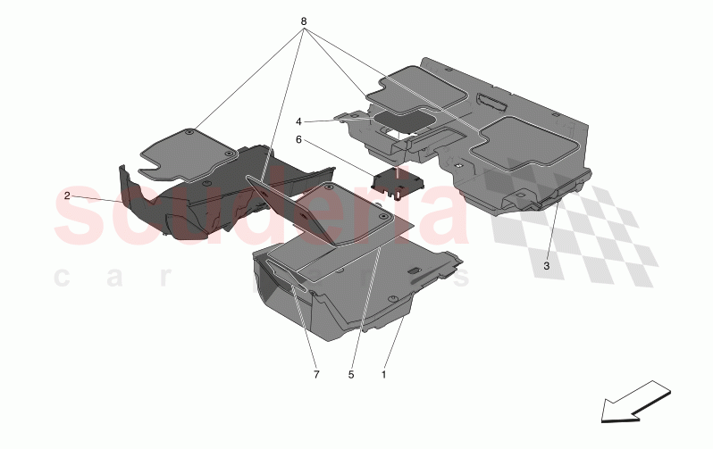 PASSENGER COMPARTMENT MATS of Maserati Maserati Grecale Modena Automatic 2.0 T4 4WD 330HP MHEV