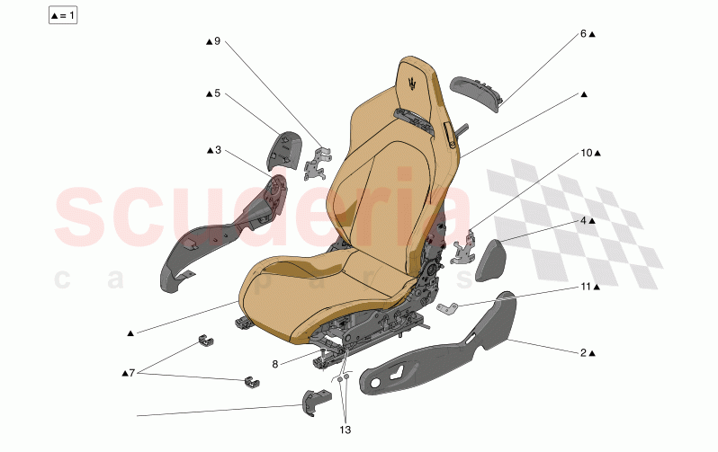 SEATS: TRIM PANELS of Maserati Maserati MC20 Icona Automatic 3.0 BT V6 2WD 630HP