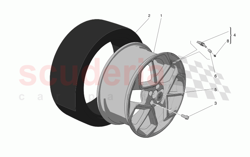 WHEELS AND TYRES of Maserati Maserati MC20 Leggenda Automatic 3.0 BT V6 2WD 630HP