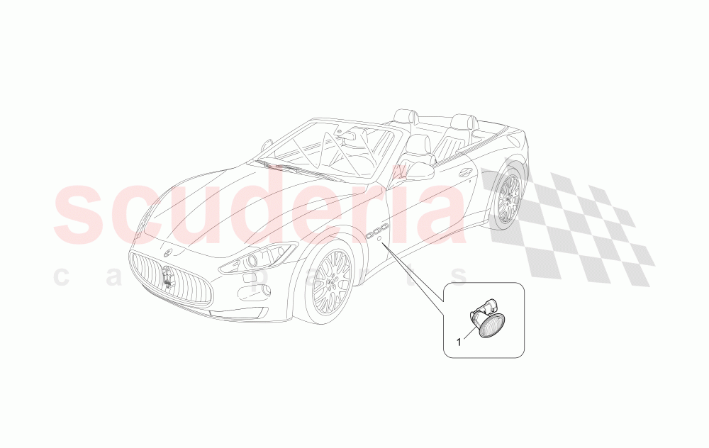 SIDE LIGHT CLUSTERS of Maserati Maserati GranCabrio (2010-2012)
