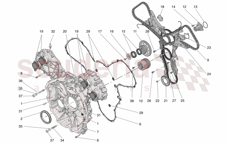 TIMING of Maserati Maserati GranTurismo M189 MODENA  AUTOMATIC 4WD 3.0 BT V6 490 HP