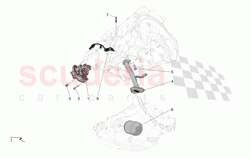 LUBRICATION SYSTEM: PUMP AND FILTER of Maserati Maserati Grecale GT  Automatic 2.0 T4 4WD 300HP MHEV