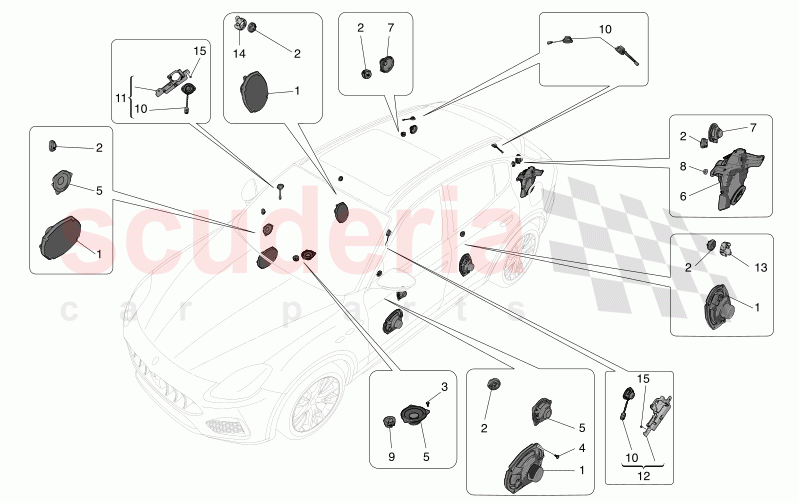 SOUND DIFFUSION SYSTEM of Maserati Maserati Grecale Trofeo Automatic 3.0 BT V6 530HP