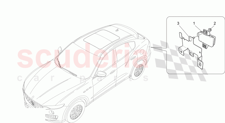 07.20 - 1 TYRE PRESSURE MONITORING SYSTEM of Maserati Maserati Levante Modena Automatic 3.0 BT V6 4WD 350HP