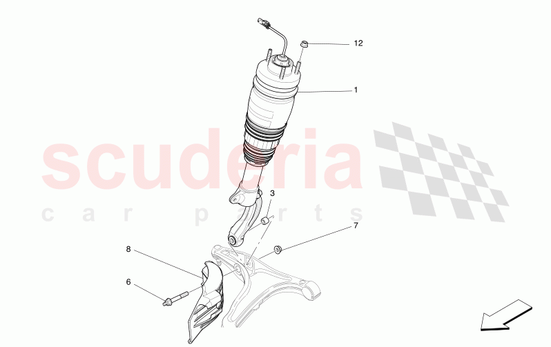 FRONT SHOCK ABSORBER DEVICES of Maserati Maserati Levante Modena Automatic 3.0 BT V6 4WD 430HP