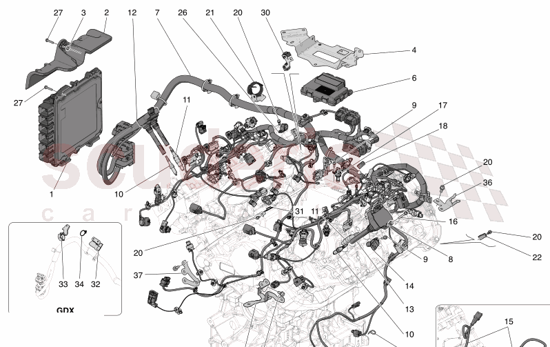 ELECTRONIC CONTROL: INJECTION AND ENGINE TIMING CONTROL of Maserati Maserati GranTurismo M189 MODENA  AUTOMATIC 4WD 3.0 BT V6 490 HP