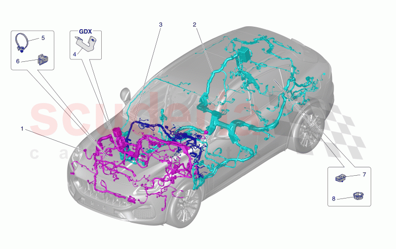 MAIN WIRING of Maserati Maserati Grecale Trofeo Automatic 3.0 BT V6 530HP