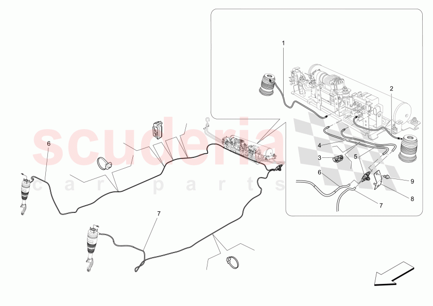 AIR SUSPENSION SYSTEM of Maserati Maserati Levante Modena Automatic 3.0 BT V6 4WD 430HP