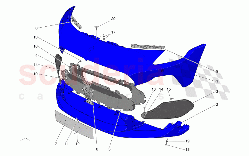 FRONT BUMPER of Maserati Maserati MC20 Icona Automatic 3.0 BT V6 2WD 630HP