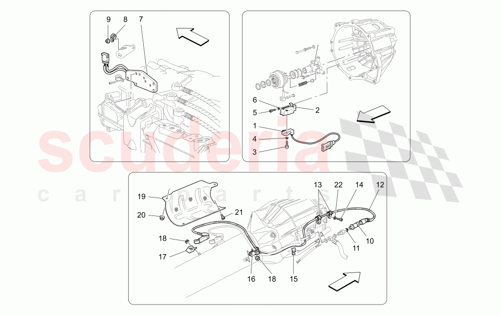 ELECTRONIC CLUTCH CONTROL FOR F1 GEARBOX of Maserati Maserati Quattroporte (2003-2007) DuoSelect