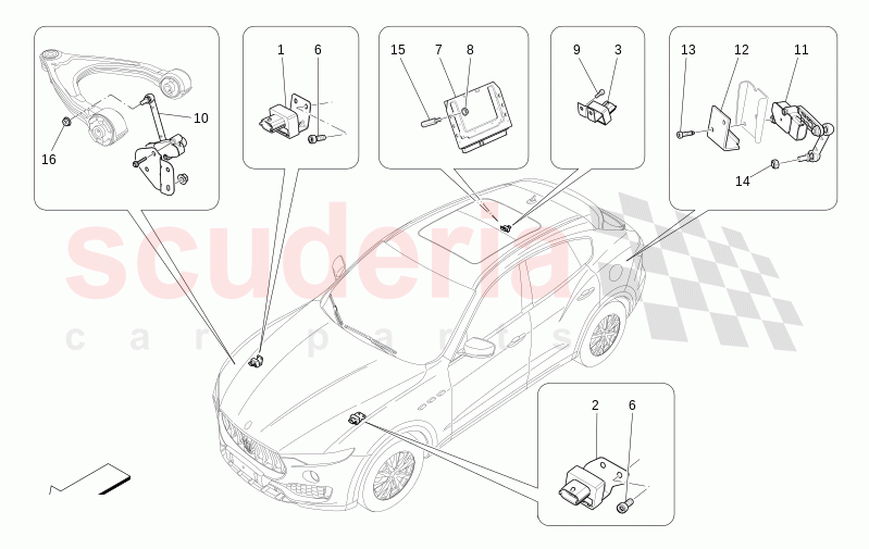 ELECTRONIC CONTROL (SUSPENSION) of Maserati Maserati Levante Modena Automatic 3.0 BT V6 4WD 430HP