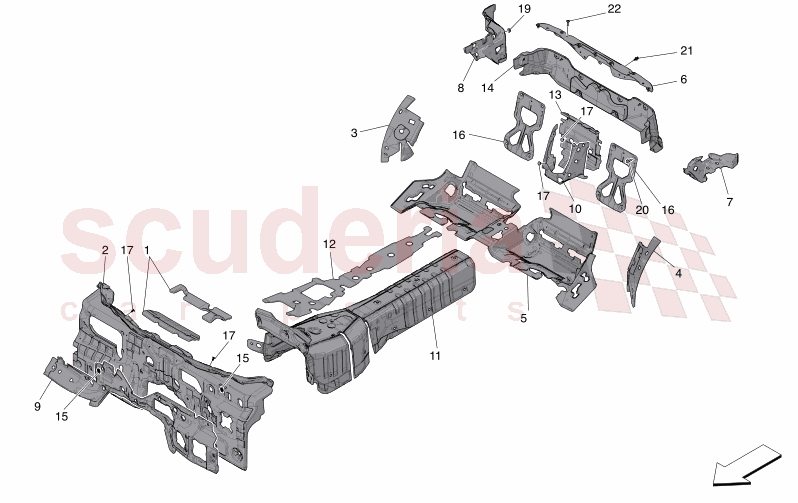 SOUND-PROOFING PANELS INSIDE THE VEHICLE of Maserati Maserati GranCabrio M189 TROFEO  AUTOMATIC 4WD 3.0 BT V6 550 HP