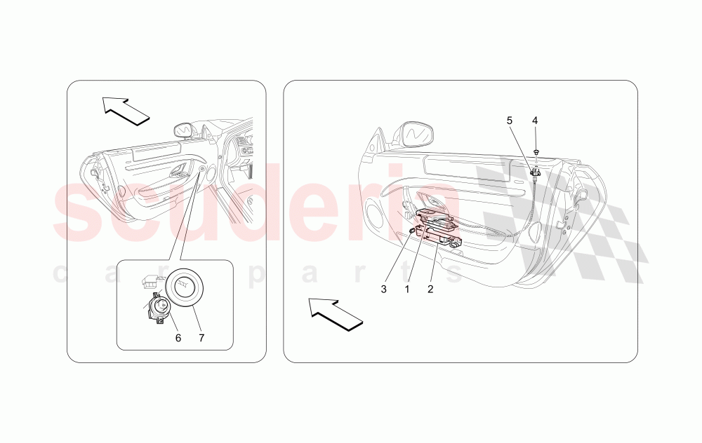 DOOR DEVICES (Available with: Special Edition) of Maserati Maserati GranTurismo (2017+) Special Edition Auto