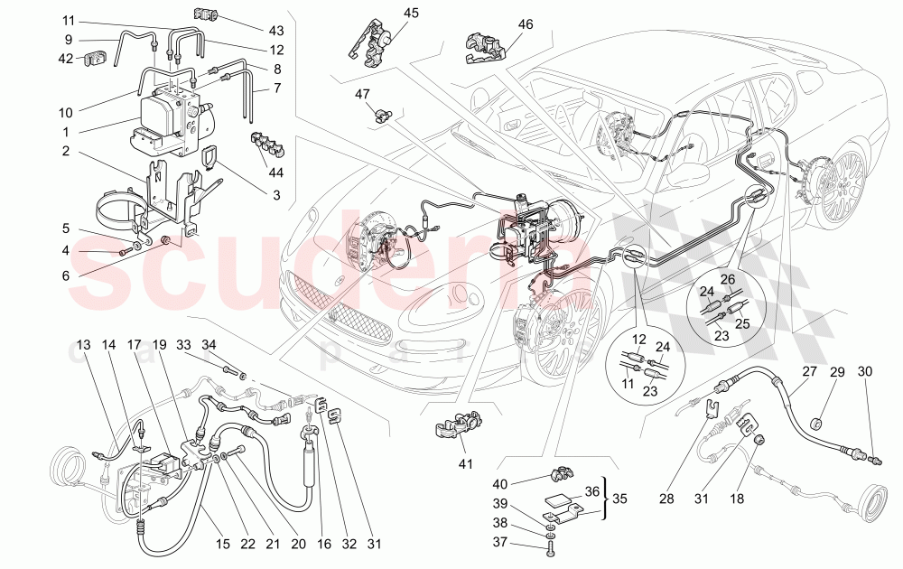 BRAKING SYSTEM (Available with: "GranSport MC Victory" Version) of Maserati Maserati GranSport Coupe (2005-2007)