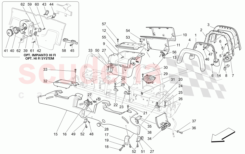 INNER TRIMS of Maserati Maserati 4200 Spyder (2005-2007) CC