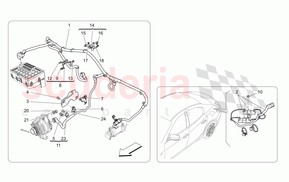 MAIN WIRING of Maserati Maserati Ghibli (2017+) S Q4