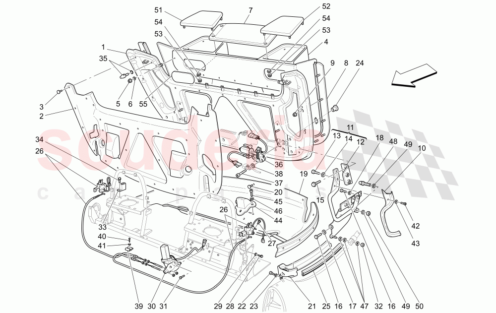 ELECTRICAL CAPOTE: COVERS (Available with: "Spyder 90th Anniversary" Version) of Maserati Maserati 4200 Spyder (2005-2007) CC