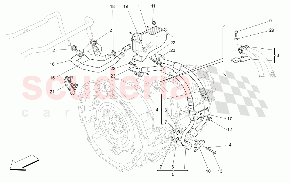 LUBRICATION AND GEARBOX OIL COOLING of Maserati Maserati Levante (2017+)