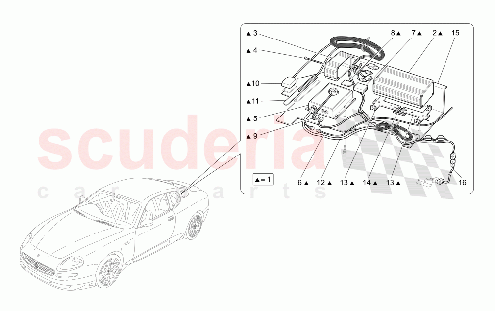 ALARM AND IMMOBILIZER SYSTEM of Maserati Maserati GranSport Coupe (2005-2007)
