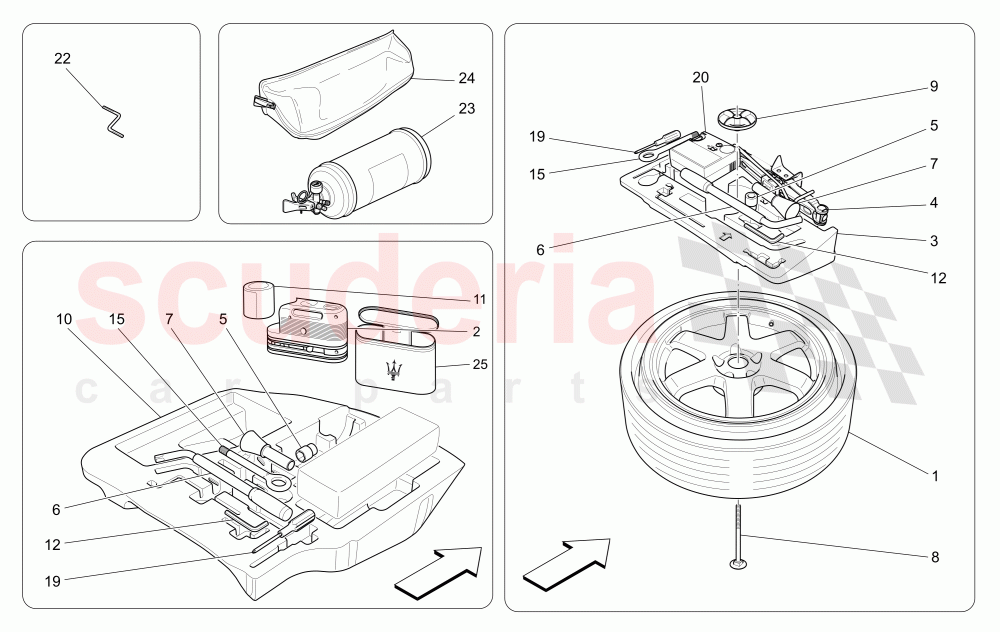 STANDARD PROVIDED (Available with: EURO 6Not available with: EURO 5) of Maserati Maserati Quattroporte (2013-2016) Diesel