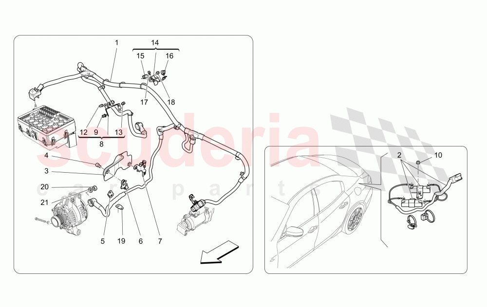 MAIN WIRING of Maserati Maserati Ghibli (2014-2016) S